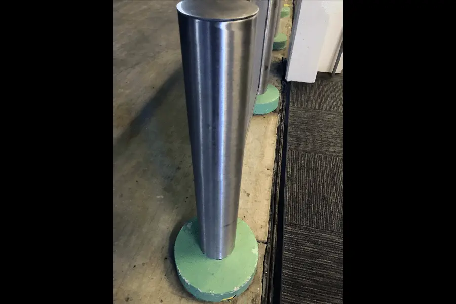 Photo of pipe metal bollard covers created by E-A Enterprises