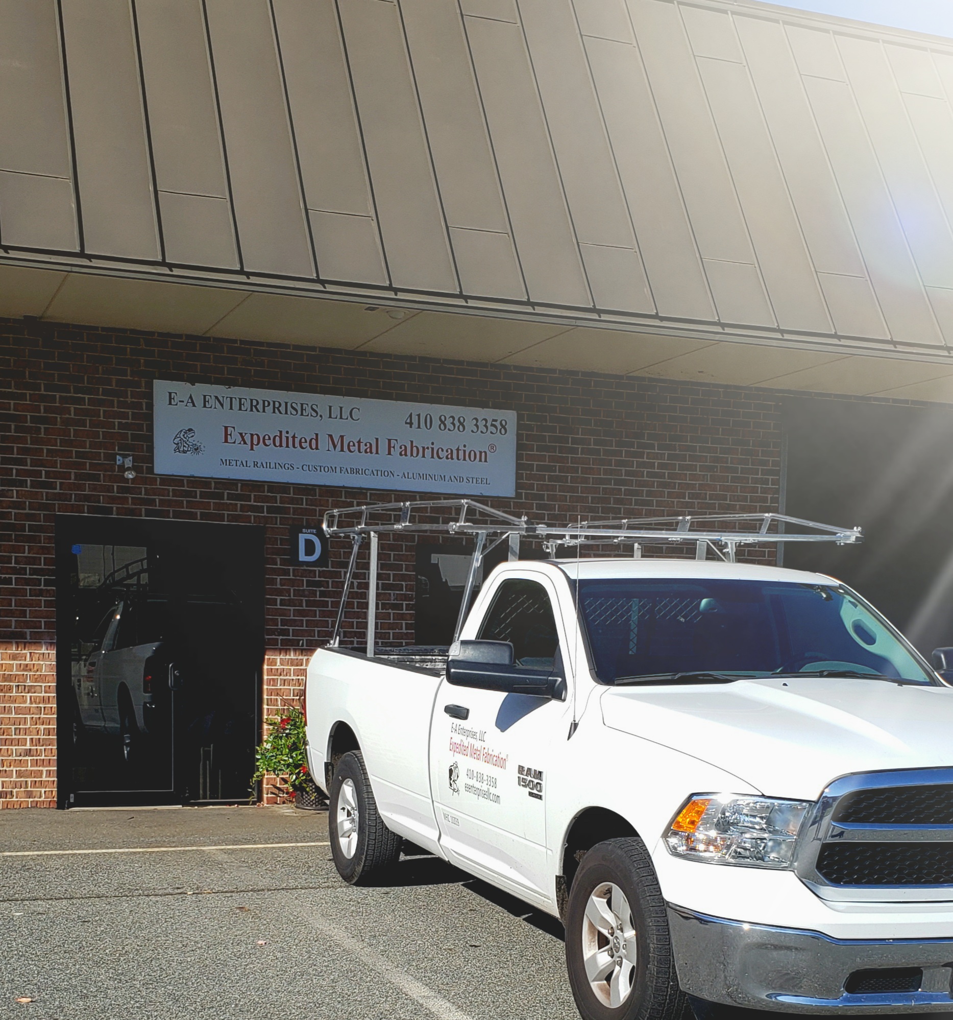 Exterior of E-A Enterprises LLC's location at 341 Granary Road, Suite D, Forest Hill, MD 21050